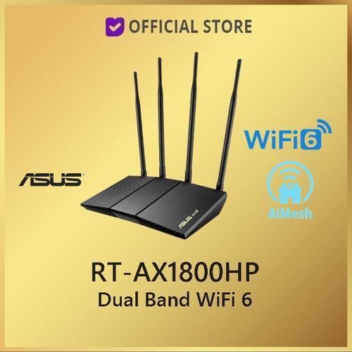 Promo ASUS RT-AX1800HP AX1800 Dual Band WiFi 6 Wireless Router with ...