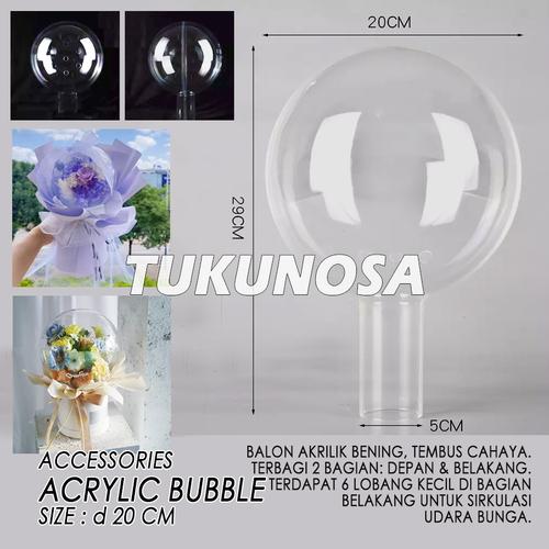 Jual ACRYLIC BUBBLE 20 CM ACRYLIC BALL BOUQUET BALON AKRILIK BUKET