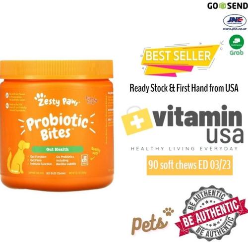 Jual Zesty Paws Probiotic Bites For Dogs Pumpkin Flavor Murah