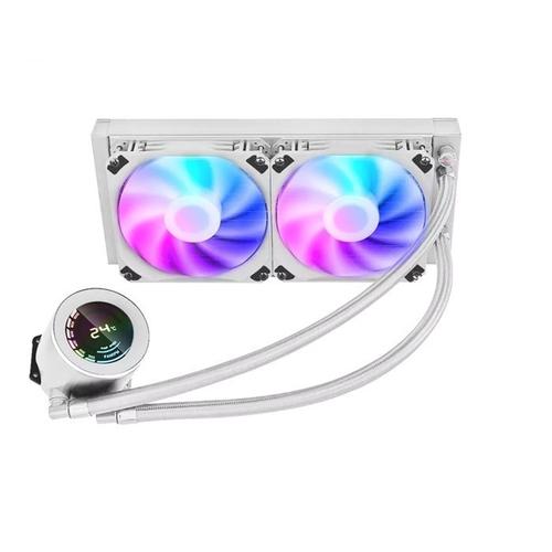 Jual PRIME PREMIUM GALATEK 240 WHITE ARGB Liquid Cooler with LCD