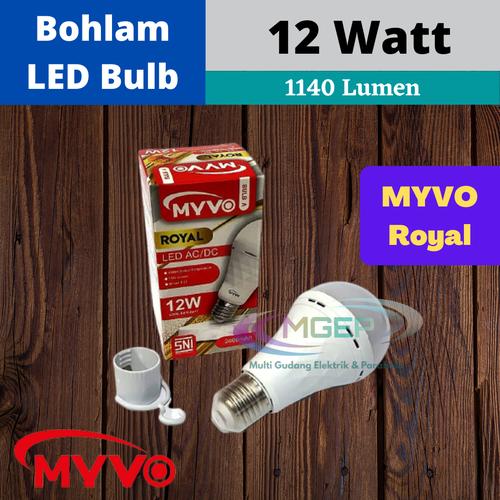 Jual Bohlam LED Emergency Myvo Royal 12 Watt + fitting Lampu darurat ...