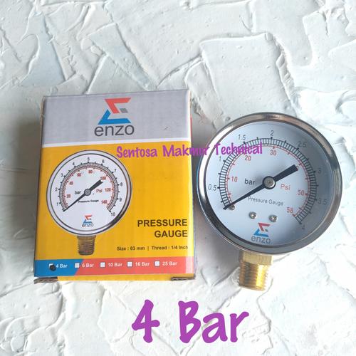 Jual ENZO Pressure Gauge Amper Ampere Manometer Meteran Angin Kompresor