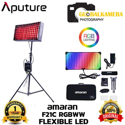 Aputure Amaran F21C – Pannello LED Flessibile RGB 200W, Temperatura 2500-7500K Con Nido D'ape