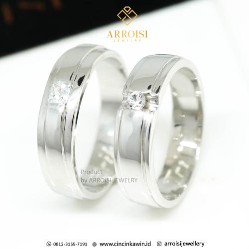 Jual cincin couple cincin nikah cincin palladium 40 SOLO Kota