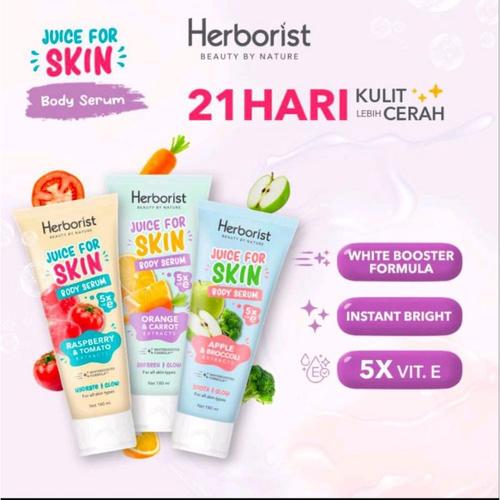Jual Herborist Juice For Skin Body Serum 180 ml Body Lotion Orange