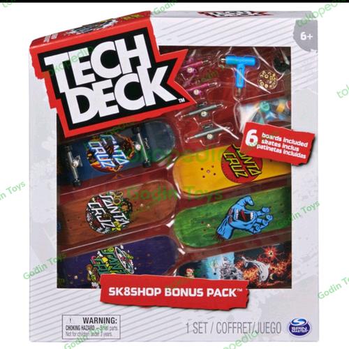 Jual Tech Deck Fingerboard Santa Cruz bonus pack Techdeck Kota Tangerang Godin Toys