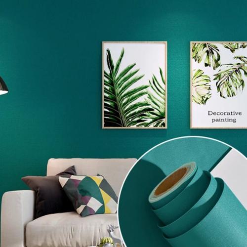 Jual Wallpaper Stiker Dinding Warna Hijau Tosca Mewah Elegan Premium