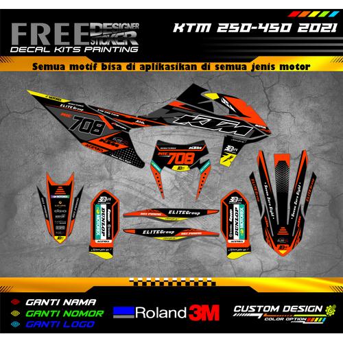 Jual Decal Stiker Motor KTM 250450 Tahun 20202022 Custom Design