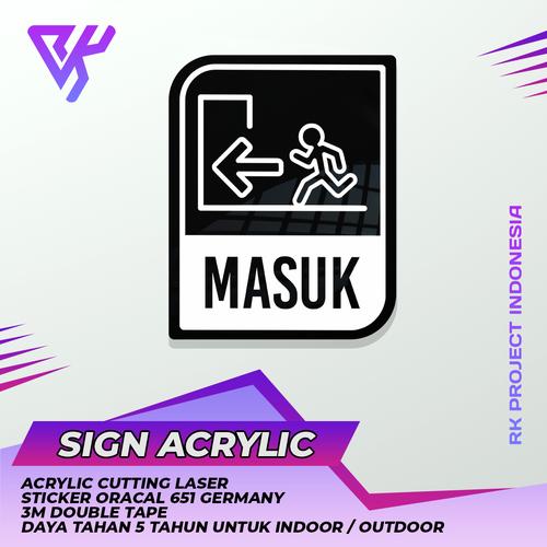Sign Informasi Jual MASUK PAPAN INFORMASI SIGN BOARD AKRILIK - Kab. Bandung - RK ...