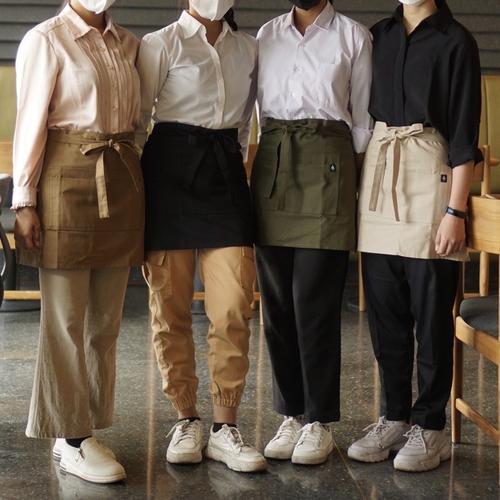 Jual Canvas Waist Apron / Half Apron / Waiter Apron / Waitress Apron