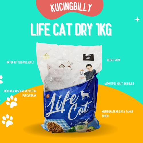 Jual Life cat DRY FOOD Repack 1kg Jakarta Utara Kucingbilly Tokopedia