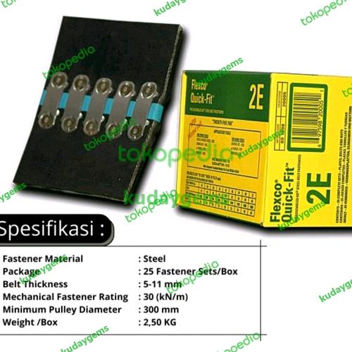 Jual Flexco Quick-Fit 2E Sambungan Conveyor Belt Steel Belt Fastener ...