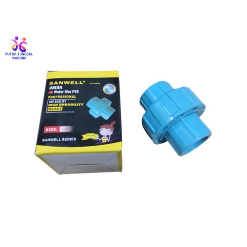 Gambar Water Mur Union SANWELL Socket 1/2" Inch Watermur Fitting Mdl Soligen dari PutraTunggalMandiri88 Kota Tangerang Tokopedia