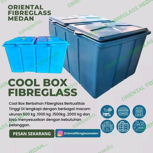 Jual COOLER BOX FIBERGLASS 1000 KG Kota Medan Oriental