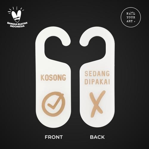 Promo Sign Gantungan Handle Pintu Tanda - KOSONG / SEDANG DIPAKAI ...