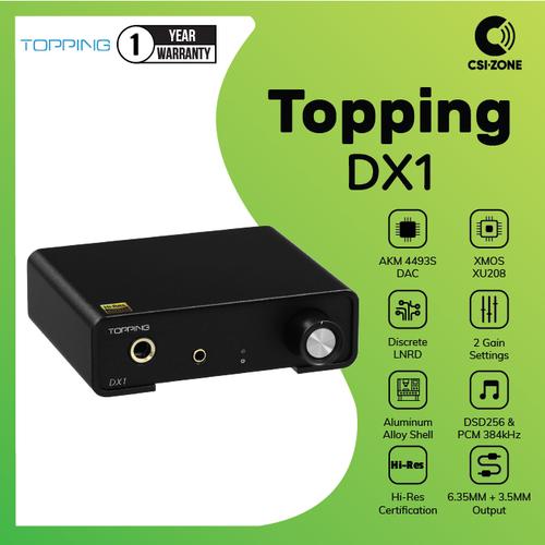 Promo Topping DX1 Hi-Res AKM4493S DAC & Headphone Amplifier - Black ...
