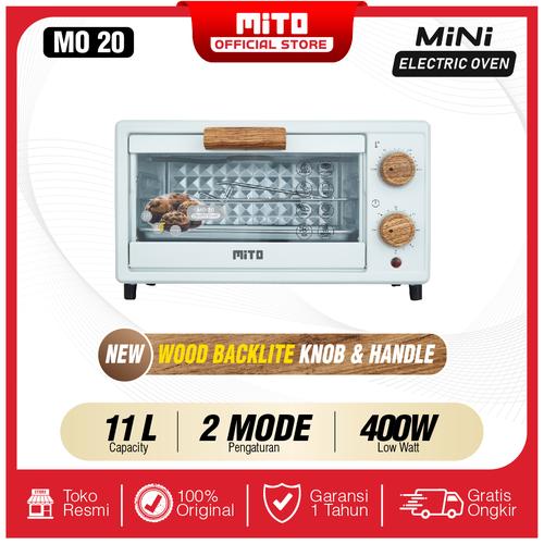 Jual MITO Oven Listrik Mini MO20 11L Pemanggang Kue Putih Kota