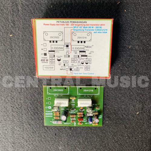 Jual KIT DRIVER POWER AMPLIFIER MONO 400 WATT NELC N132 ASLI HIGH