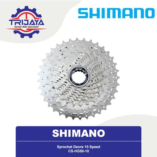 Shimano Deore CS-HG50-10 Cassette Sprocket 10 Speed di Trijaya Bike Shop  Tokopedia