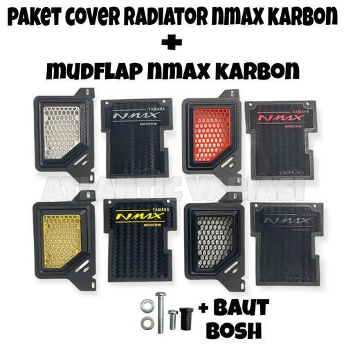 Jual PAKET COVER RADIATOR NMAX KARBON PNP + MUDFLAP NMAX KARBON SET PNP ...