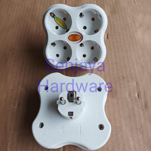 Jual Steker 4 lubang dan switch on off terminal kuningan matsui - Kota ...