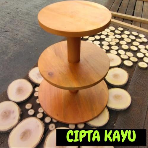 Jual Tempat Kue Minimalis 3 Susun Tatakan kue Alas Roti - Jakarta Timur ...