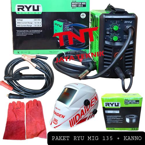 Jual MESIN LAS CO2 RYU MIG MAG 135 A / TRAFO LAS INVERTER RYU MIG RIM ...