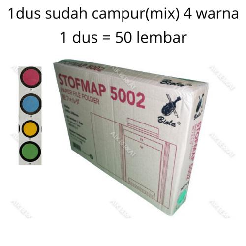 Jual [50pcs]Map folder Kertas stopmap buffalo Biola 5002 mix Campur 4 ...