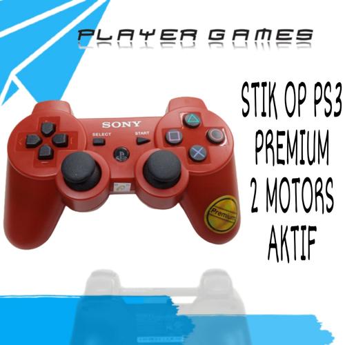 Jual STIK OP PS3 STICK OP PS 3 ORI PABRIK WIRELESS 2 MOTORS AKTIF ...