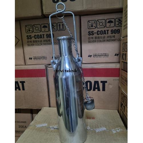 Jual sampling sample can weighted beaker sus,botol sampel minyak ...