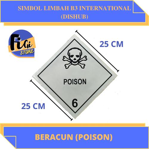 Jual CUTTING STIKER B3 / SIMBOL LIMBAH B3 POISSON (BERBAHAYA ...