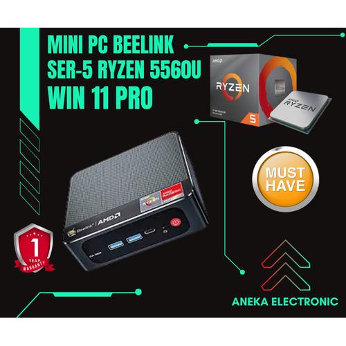 Beelink SER5 5560U Mini PC Avec Windows 11 Pro, 6-Core Ryzen