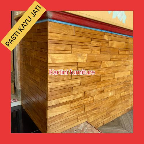 Jual lantai kayu decking tile outdoor kayu jati / panel dinding