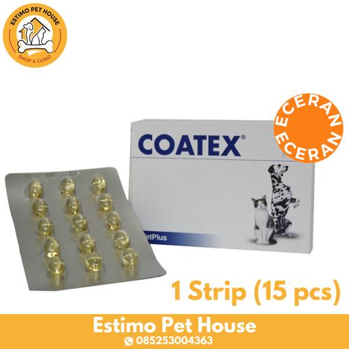 Jual COATEX Vetplus 1 Strip (15 pcs) Vitamin Kulit Bulu Anjing Kucing