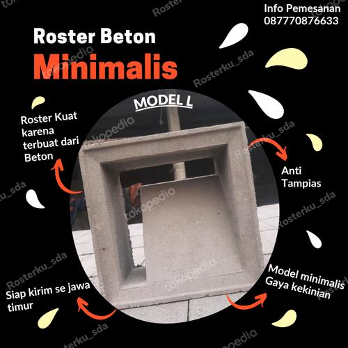 Jual roster beton minimalis model L - Kab. Sidoarjo - Omah_Roster ...