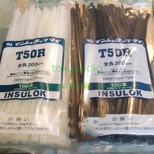 Jual Hellermann tyton insulok T50R 200mm x 4,7mm kabel ties cable ties