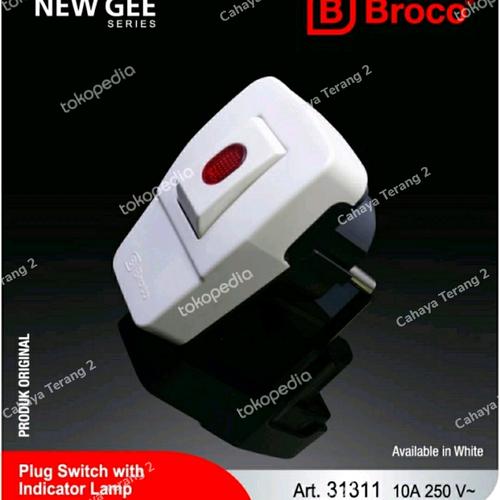 Jual steker lampu broco/steker saklar lampu on off broco/colokan ...