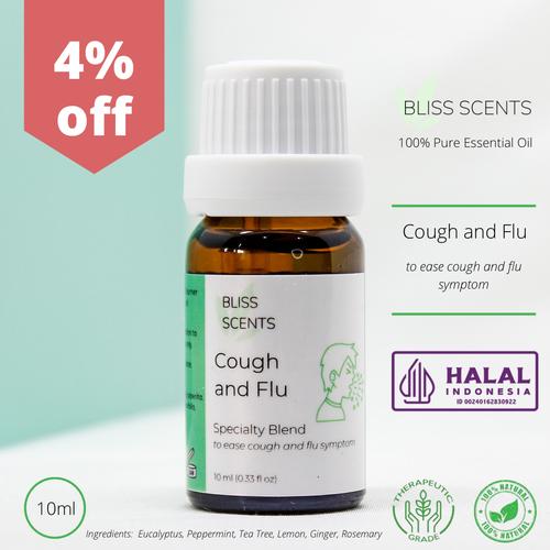 Promo Cough and Flu Essential Oil Blends 100 Murni Therapeutic Grade