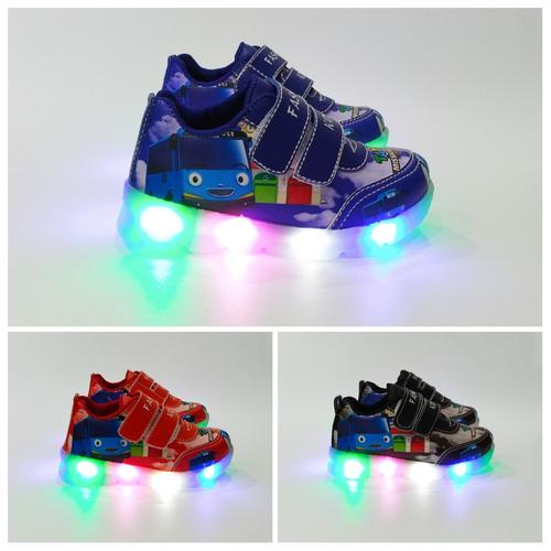 defay sepatu slip on anak motif tayo