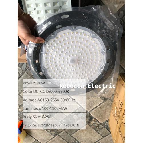 Faretto LED UFO 100W BOSITE - 10000lm, 6500K Bianco Freddo, IP66, Per Garage, Magazzino, Officina Industriale - Foto 2