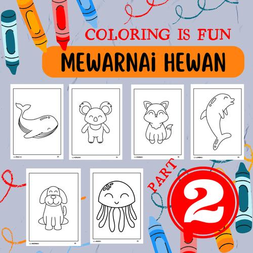 Jual Kertas Gambar Mewarnai Lembar Aktivitas A4 Coloring Page TK PAUD