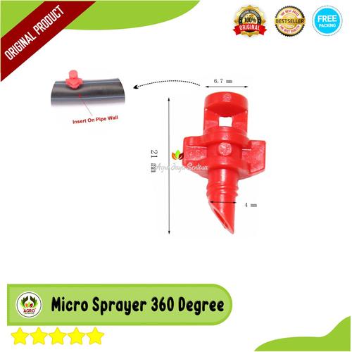 Jual Mikro Jet Sprayer 360 Derajat - Sprayer Taman Aquaponik Hidroponik ...