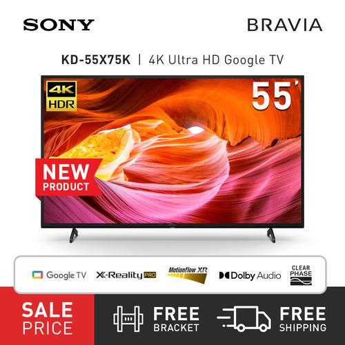 Promo SONY Bravia LED X75K 4K Ultra HD Google TV 55 Inch KD55X75K