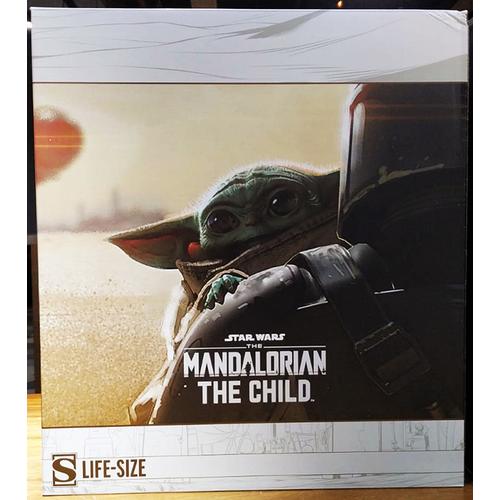 Estátua Réplica Grogu Baby Yoda The Child Life-Size: The Mandalorian Star Wars Disney Escala 11 Sideshow