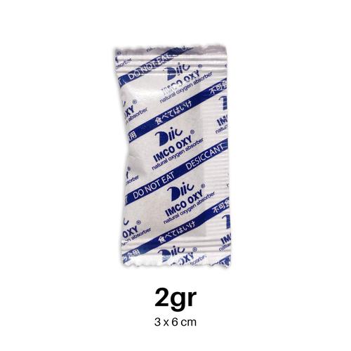 Jual silica gel oxy 2 gr isi 100 pcs sachet plastik untuk makanan