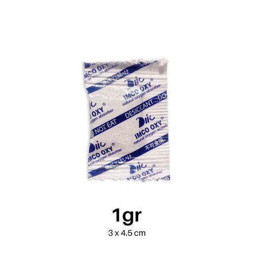 Jual silica gel oxy sachet plastik foodgrade 1 pack isi 100 sachets
