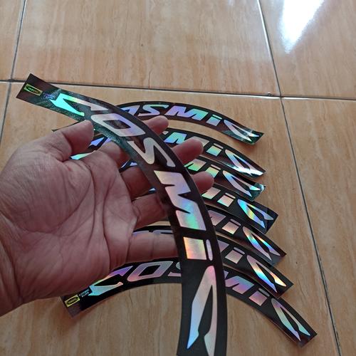 Jual stiker decal velg rim hologram mavic cosmic sepeda lipat folding ...