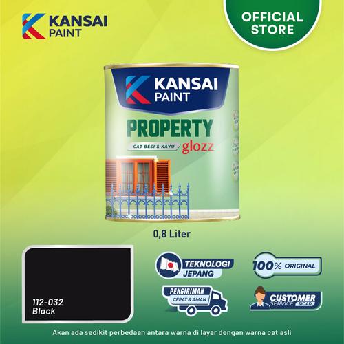 Jual KANSAI PROPERTY Glozz Cat Besi Kayu Black Ekstra Kilap Black