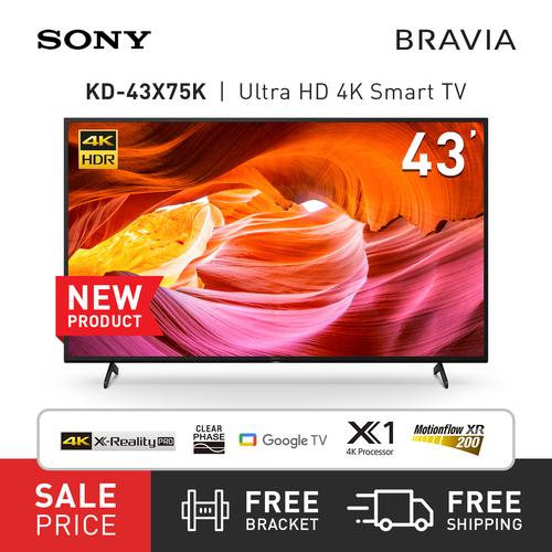 Promo SONY Bravia X75K 43 Inch 4K HDR TV,Smart TV KD43X75K Original