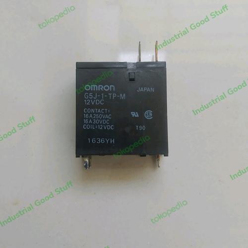 Jual Omron Relay G5J 1 TP M Coil 12vDC 16A Load 3 Kaki Bawah 2 Socket ...